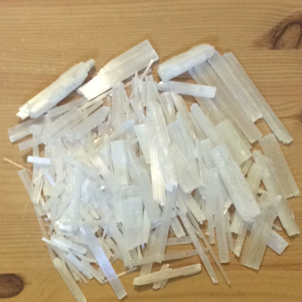 Selenite Healing Crystal Chips And Blades